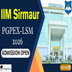 IIM Sirmaur Begins Admission 2026 for PGP in Leadership in Smart Manufacturing (PGPEX-LSM); Apply Before March 25